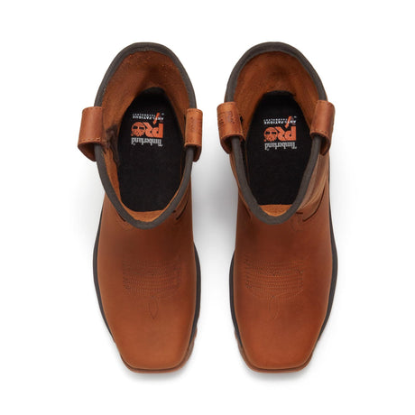 Timberland Pro Titan EV Composite Toe Pull On Work Boots Brown A435G top image