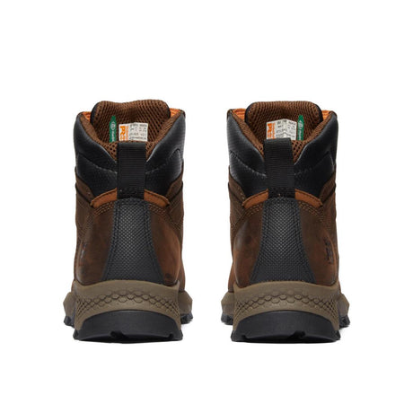 Timberland Pro Titan Ev 6 Inch Composite-Toe Work Boot Brown Heel-Back View