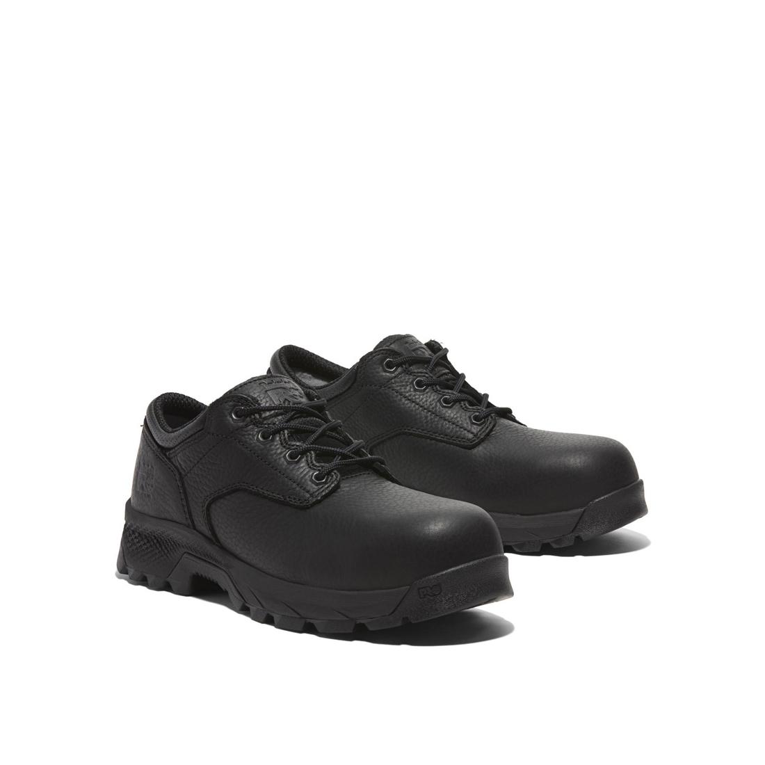 Timberland Pro Titan Ev Composite-Toe Oxford Work Shoe Black Angled View