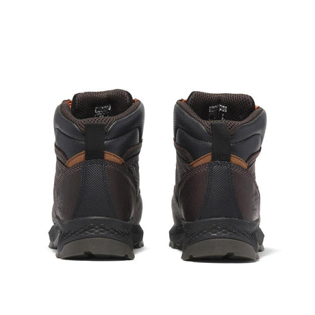 Timberland Pro Titan Ev 6 Inch Composite-Toe Work Boot Dark Brown Heel-Back View
