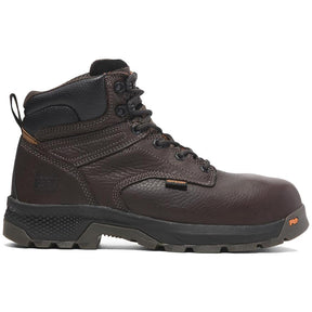 Timberland Pro Titan Ev 6 Inch Composite-Toe Work Boot Dark Brown Profile View