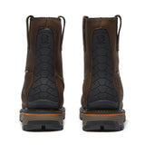 Timberland Pro True Grit Waterproof Soft Toe Chelsea Work Boot – Medium Brown Heel-Back View