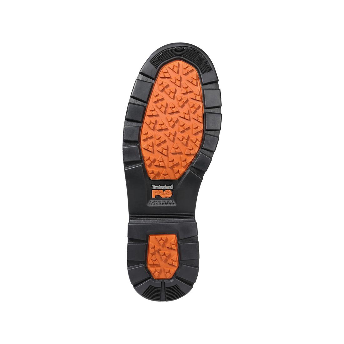 Timberland Pro True Grit Composite-Toe Waterproof Pull-On Work Boot Brown Bandit Sole View