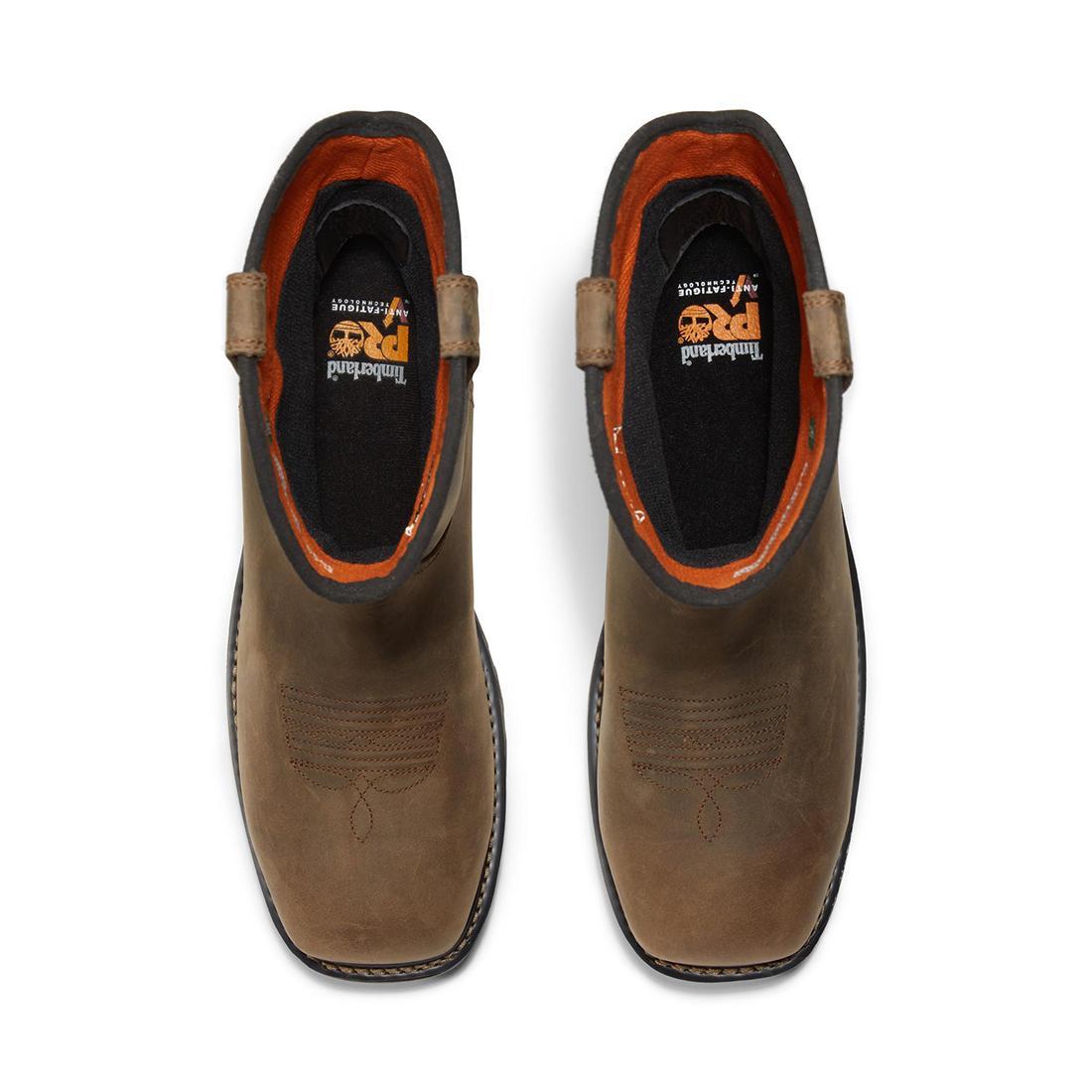 True Grit Composite- Toe Waterproof Pull-On Work Boot Brown