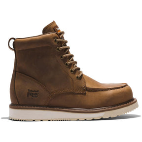 Timberland Pro Wedge 6 Inch Soft-Toe Moc Toe Boot Brown Profile View