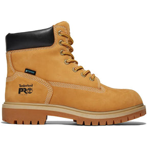 Timberland Pro Women's Direct Attach 6-Inch Waterproof Steel-Toe Work Boot Ins 200G Wheat Profile View
