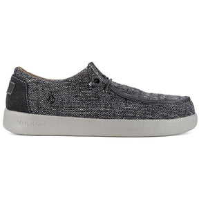 Volcom Chill Composite-Toe Slip On Work Shoe Dark Grey Profile View