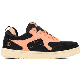 Volcom Women's Vital Composite-Toe Work Shoe Black/Orange Profile View