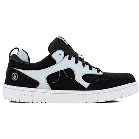Volcom Vitals Composite-Toe Work Shoe Black Grey Profile View