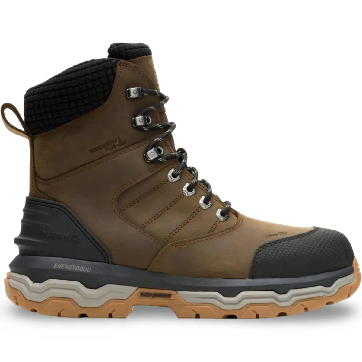 Wolverine Alpha 8-inch Composite Toe Work Boot Dark Coffee, style W261065 - product image 1
