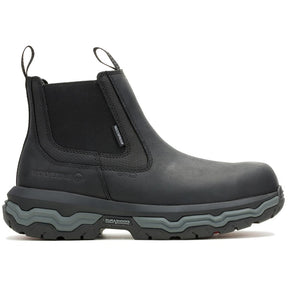 Wolverine Alpha Infinity CarbonMax Chelsea Work Boot Black Profile View