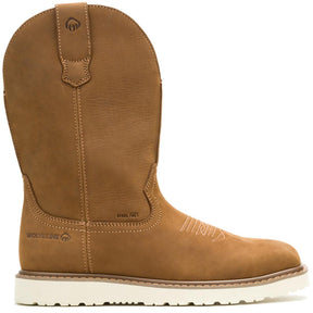 Wolverine Bronc Wedge Steel-Toe Pull On Work Boot Birch Profile View