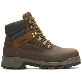 Wolverine Cabor EPX Waterproof 6" Composite-Toe Work Boot Dark Coffee Profile View