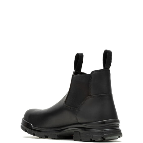 Wolverine DuraShocks® SR Icon Soft Toe Romeo Chelsea Work Boot – Black Soft-Toe,W240046 Heel Image