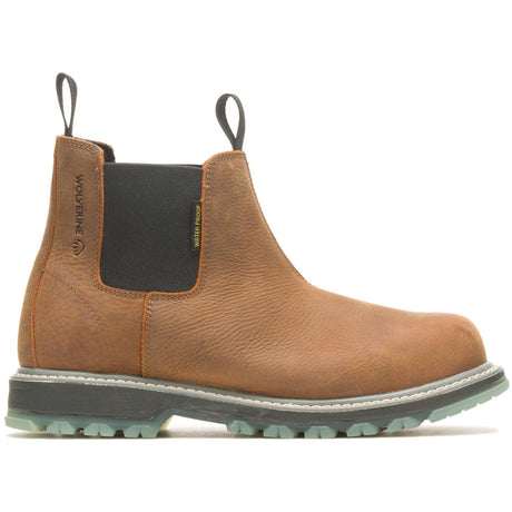Wolverine Floorhand LX Soft-Toe Chelsea Waterproof Work Boot Profile View
