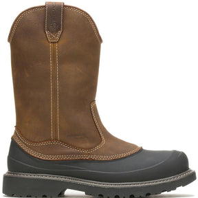 Wolverine Floorhand Swamp Waterproof Steel-Toe Pull-On Work Boot Profile View