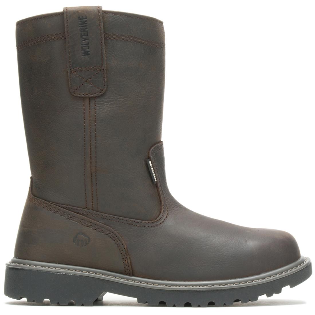 Wolverine Floorhand Waterproof Sotf-Toe Pull On Work Boot Profile View