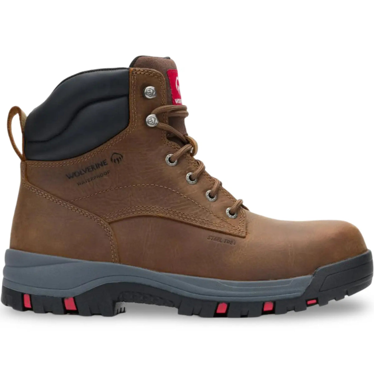 Wolverine Garrett Steel Toe Work Boot Brown, style W261132 - product image 1