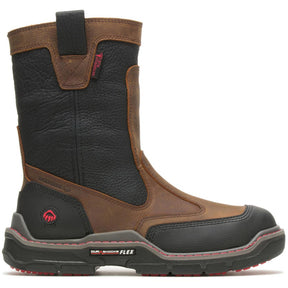 Wolverine Raider DuraShocks® Heavy Duty CarbonMax® Pull-On Wellington Work Boot Profile View