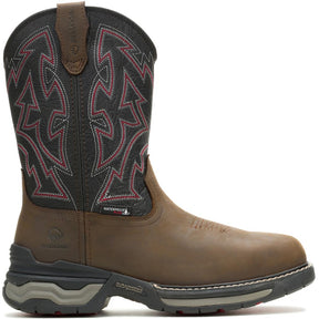 Wolverine Rancher Infnty CarbonMax Pull-On Work Boot Black Profile View