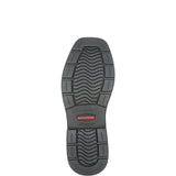 Wolverine Rancher Level Soft-Toe Pull-On Work Boot Black/Brown W250067 Sole Image