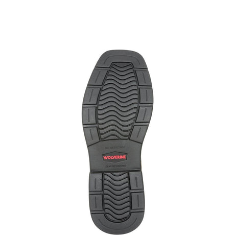 Wolverine Rancher Level Soft-Toe Pull-On Work Boot Black/Brown W250067 Sole Image