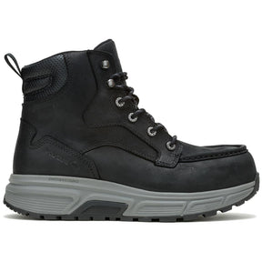 Wolverine Ride Wedge EnergyBound Moc Toe 6" CarbonMax Work Boot Black Profile View