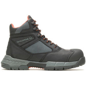 Wolverine Rush UltraSpring CarbonMax Work Boot Black Profile View