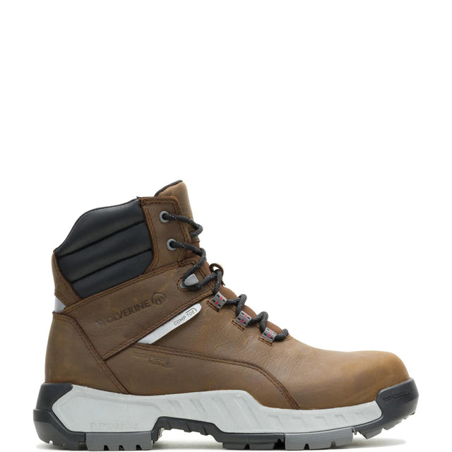 Wolverine Tarmac II 6-inch Composite Toe Boot Brown, style W261025 - product image 1