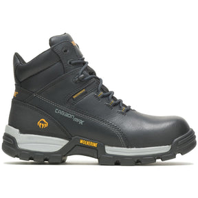 Wolverine Tarmac Reflective Waterproof Composite-Toe Work Boot Black Profile View