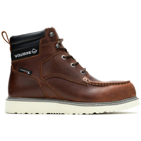 Wolverine Trade Wedge Moc-Toe 6" Soft-Toe Work Boot Rust Profile View