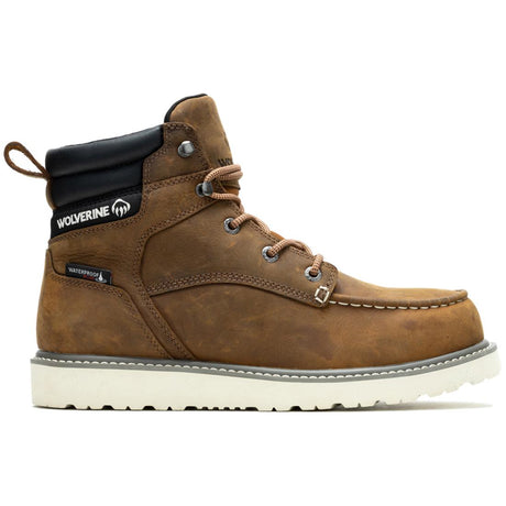Wolverine Trade Wedge Moc-Toe 6" Soft-Toe Work Boot Sudan Brown Profile View