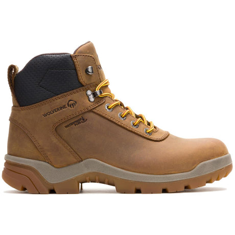 Wolverine Vantage Hyprest FT CarbonMax 6" Work Boot Tan Profile View