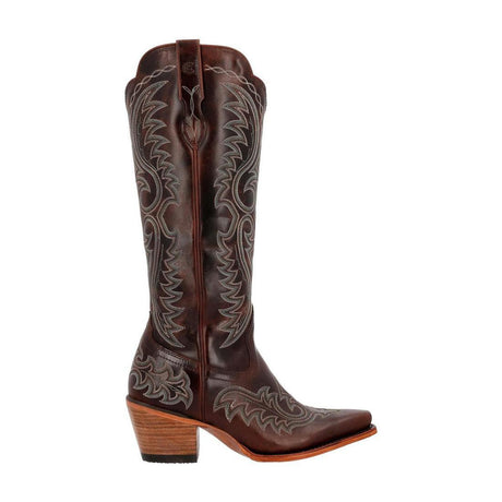 Women’s Durango Crush Tall Western Boot Mahogany DRD0470 Side View