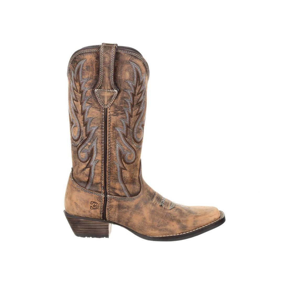 Women’s Durango Dream Catcher Distressed Brown Western Boot DRD0327 Profile View