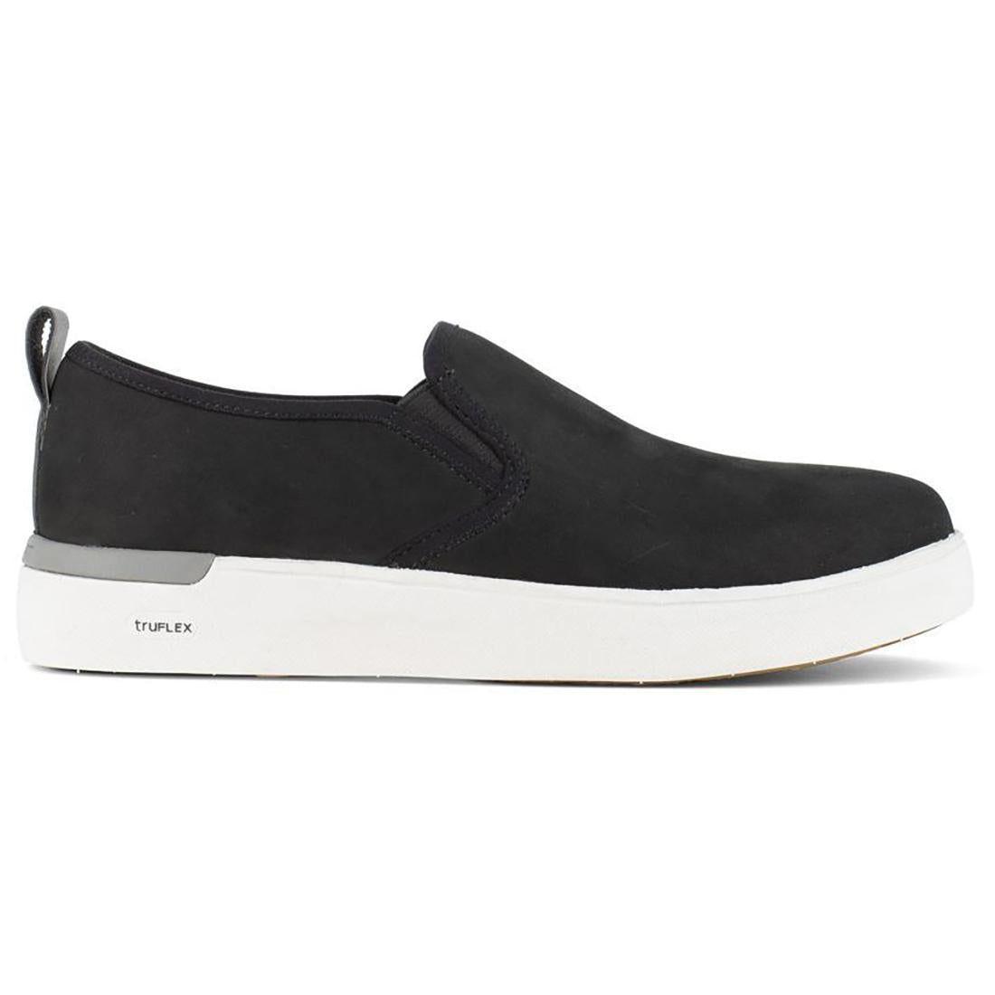 Rockport Works Women's Parissa Steel-Toe Slip On Work Shoe Black Profile View