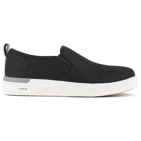 Rockport Works Women's Parissa Steel-Toe Slip On Work Shoe Black Profile View