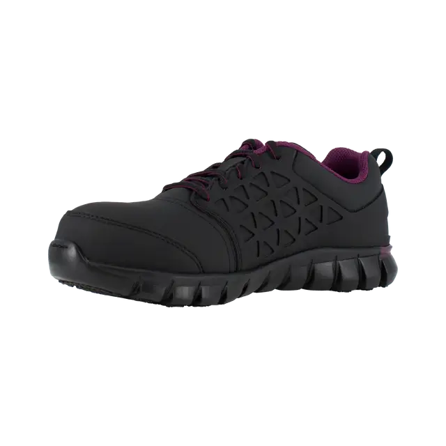 Women's Sublite Cushion Composite-Toe Athletic Work Shoe Black/Plum