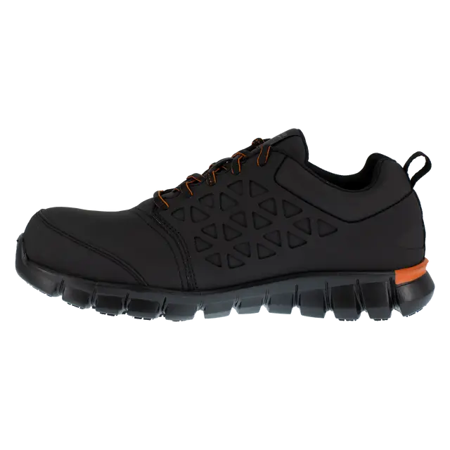 Sublite Cushion Composite-Toe Athletic Work Shoe Black/Orange