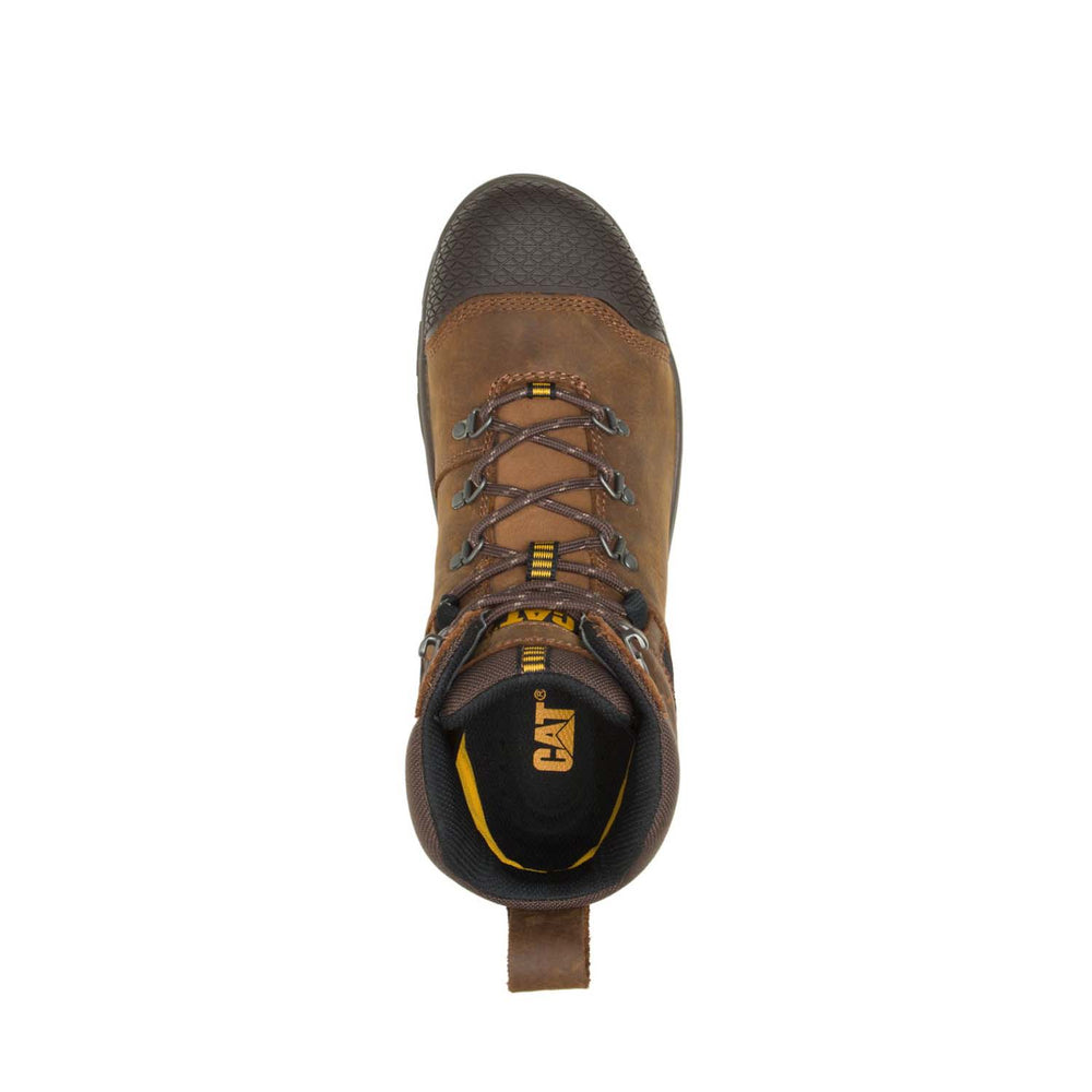 Caterpillar Accomplice X Steel-Toe Waterproof Work Boot Brown P91331 Front Image