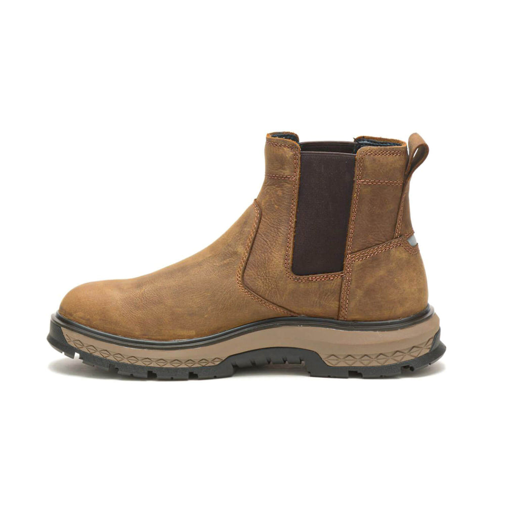 Caterpillar Exposition Soft-Toe Chelsea Boot Light Brown P51060 Side Image