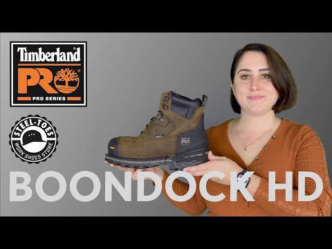 Men's Timberland Pro Boondock HD Composite Toe Work Boots A29RK Video
